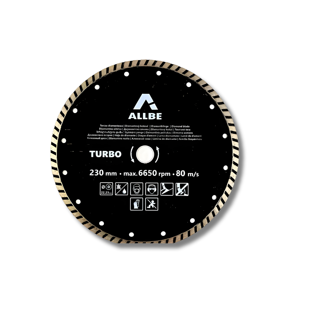 Beton - Diamanttrennscheibe 125 mm 22,2 mm Segment 7 mm - Betonarmiertes Mauerwerk Turbo